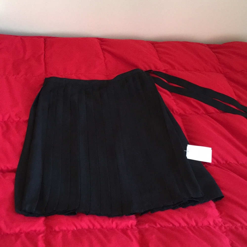 NWT Ballinger Gold Pleated Lined Wrap Skirt - Picture 6 of 6